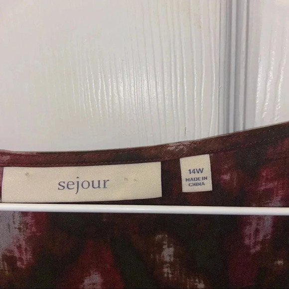 Sejour tank top multicolored sz 14w - Picture 2 of 3